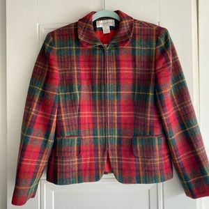 Jones New York Tartan Print Jacket